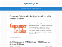 Tablet Screenshot of apnsettings.net